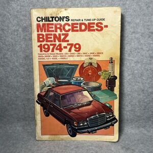 Vintage Chilton Mercedes-Benz 1974-79 Repair‎ & Tune-Up Guide Book Softcover